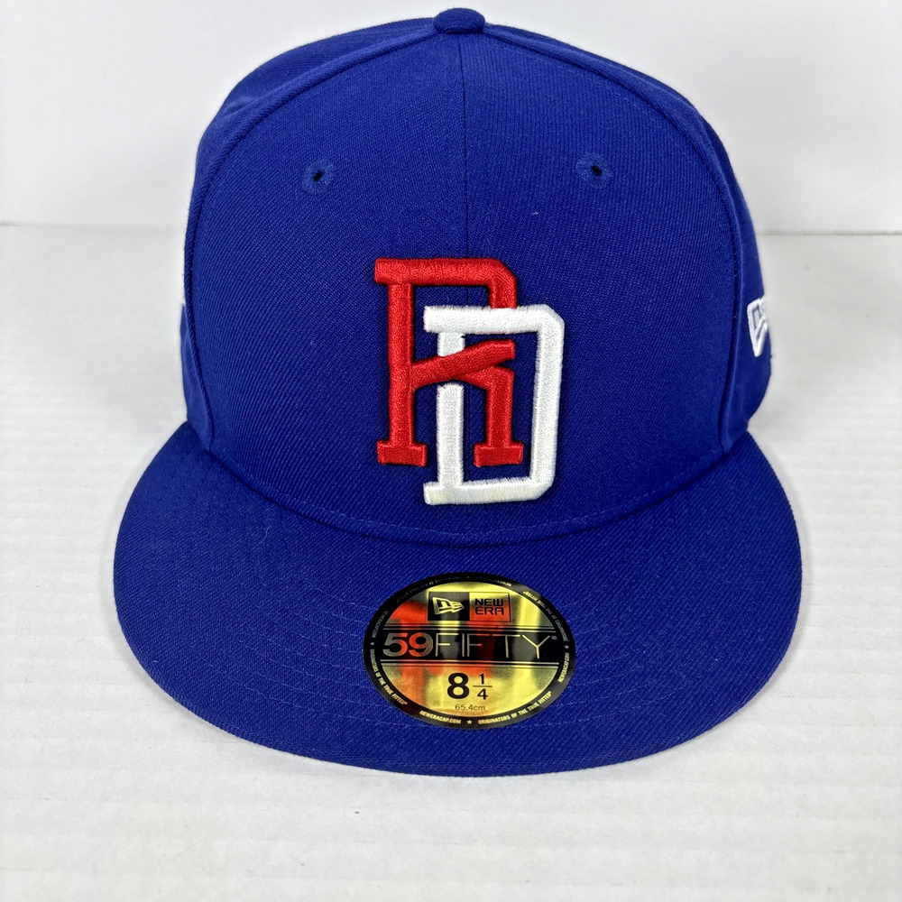 New Era Dominican Republic World Baseball Classic Flag Hat Men 8 1/4 Fitted NWT